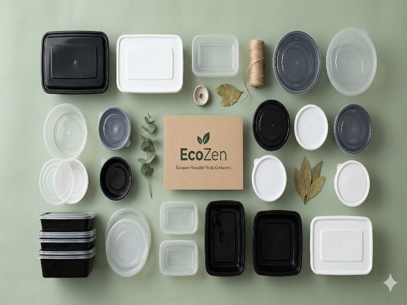 Globiz 25ml Transparent Hinged Sauce Cup with Attached Lid eco-friendly food packaging wholesale Goa - EcoZen Packaging